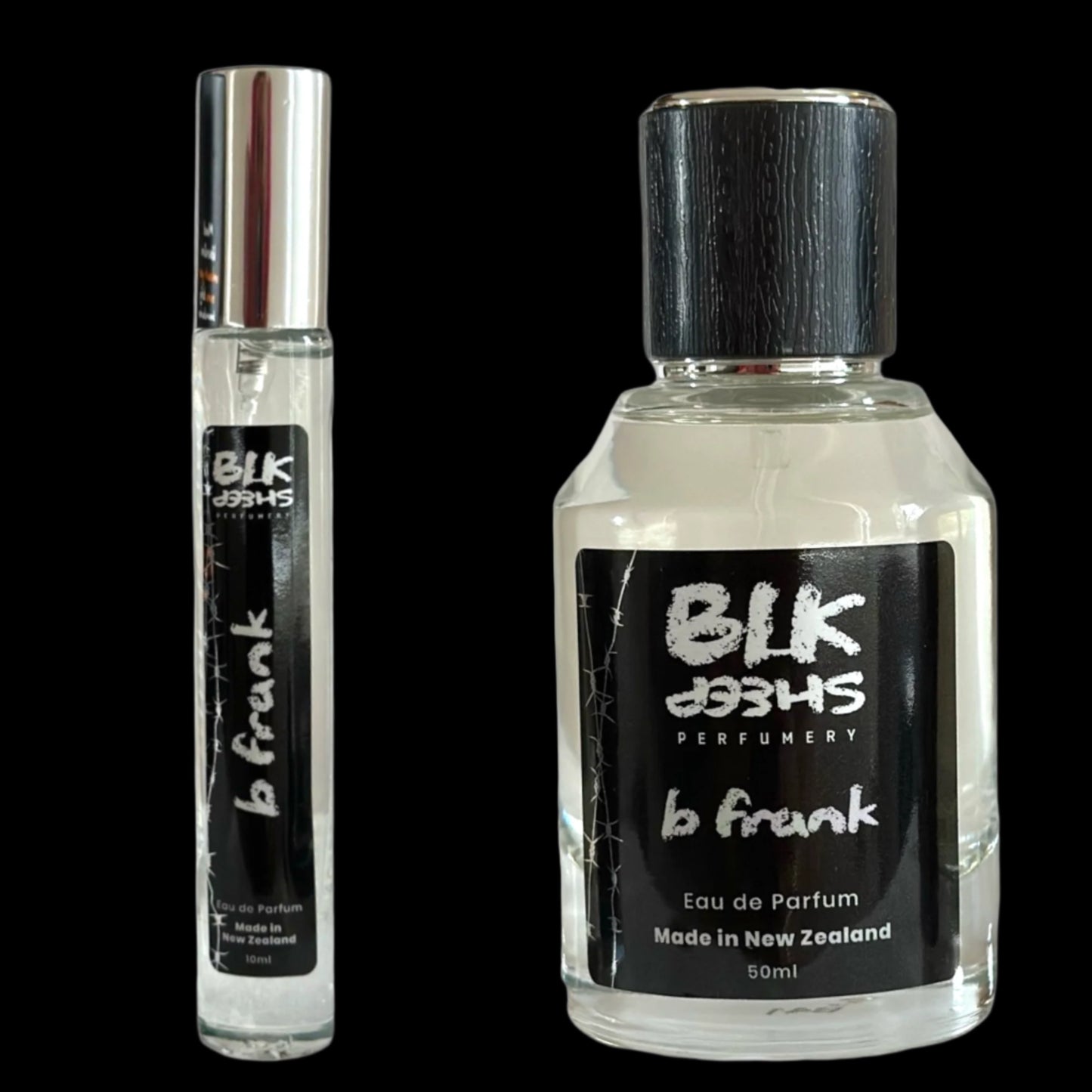 B Frank Eau de Parfum, sustainable fragrance from perfume house BLK Sheep Perfumery. NZ Made.