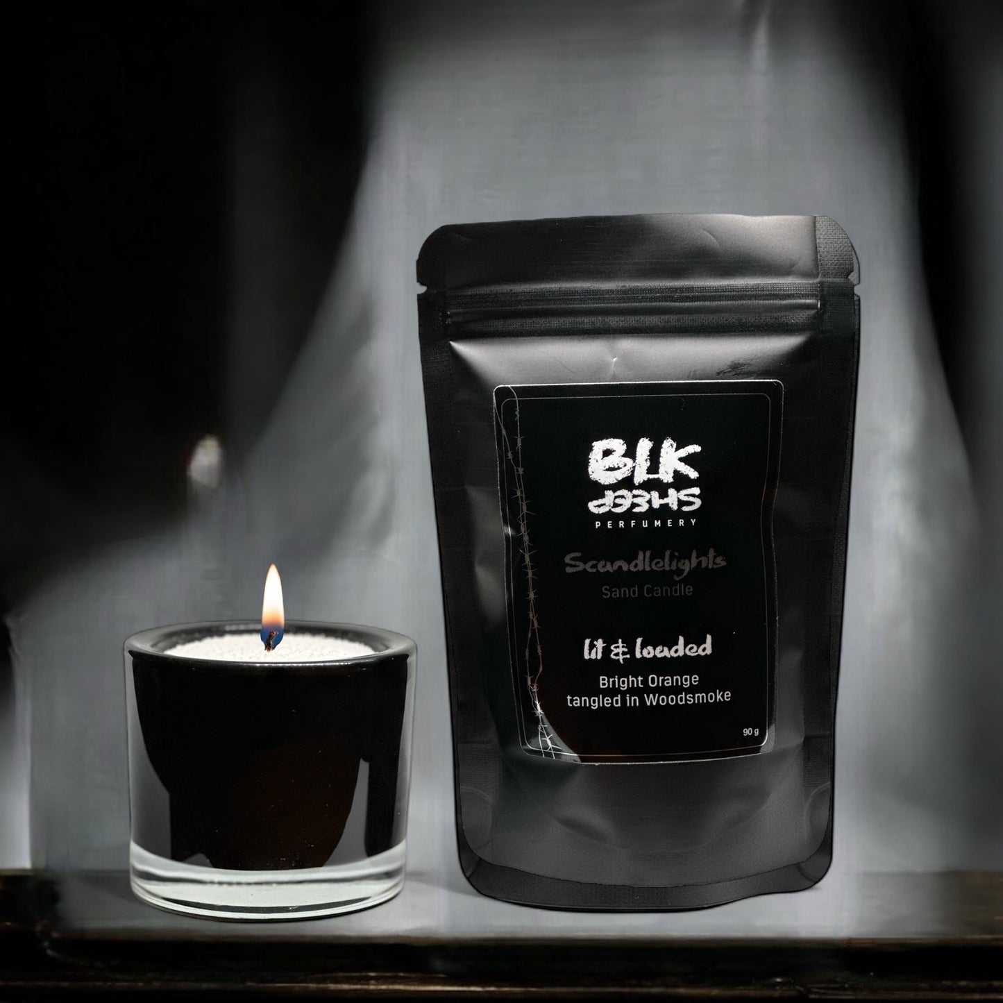 Mini Sand candle set, 90g scented sand wax candle with small glass jar.