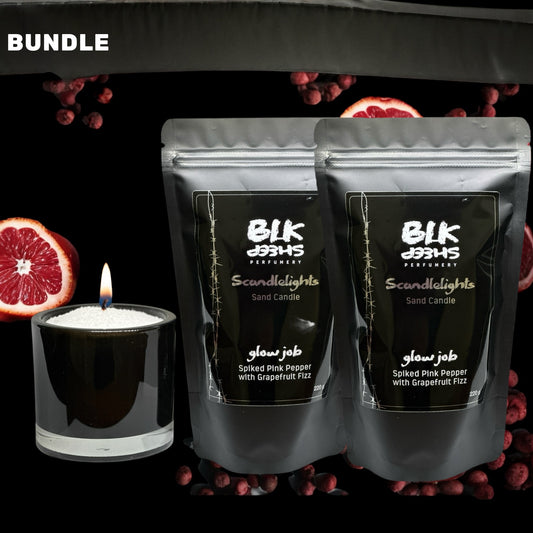 Scented Candles NZ, Sand candles by BLK Sheep Perfumery. Bundle Candle plus refill