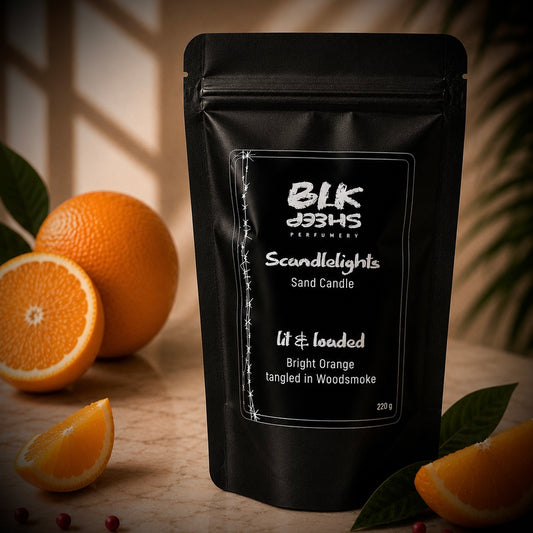 Refill candle wax NZ, Sand candles made from 100% plant based wax. Uplifting scented wax, Bright orange and Cedar for sustainable home fragrance. 
