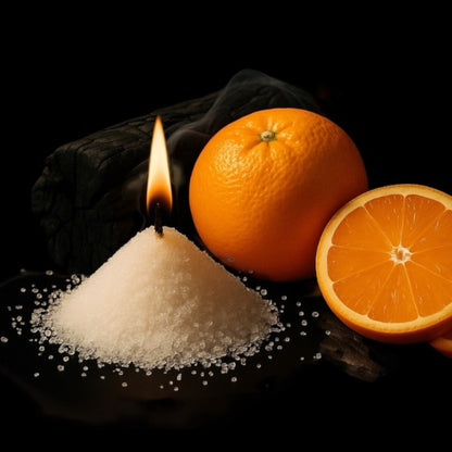 Refill candle wax NZ, Sand candles made from 100% plant based wax. Uplifting scented wax, Bright orange and Cedar for sustainable home fragrance. 