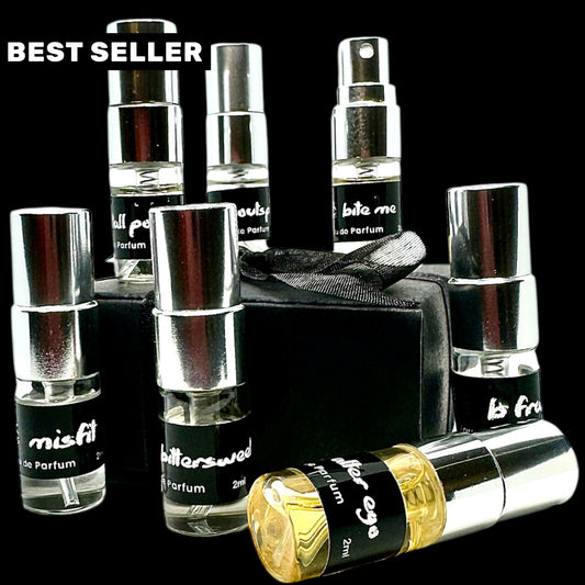 Sample Sets. Niche perfume sample set for sustainable NZ made perfume. 2ml size unique fragrances. 