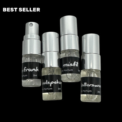 Sample Sets. Niche perfume sample set for sustainable NZ made perfume. 2ml size unique fragrances. 