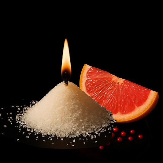 Spiked Pink Pepper and
grapefruit scented sand candle wax refills. Floating candles, reusable and eco friendly plant based wax. BLK Sheep Perfumery New Zealand.