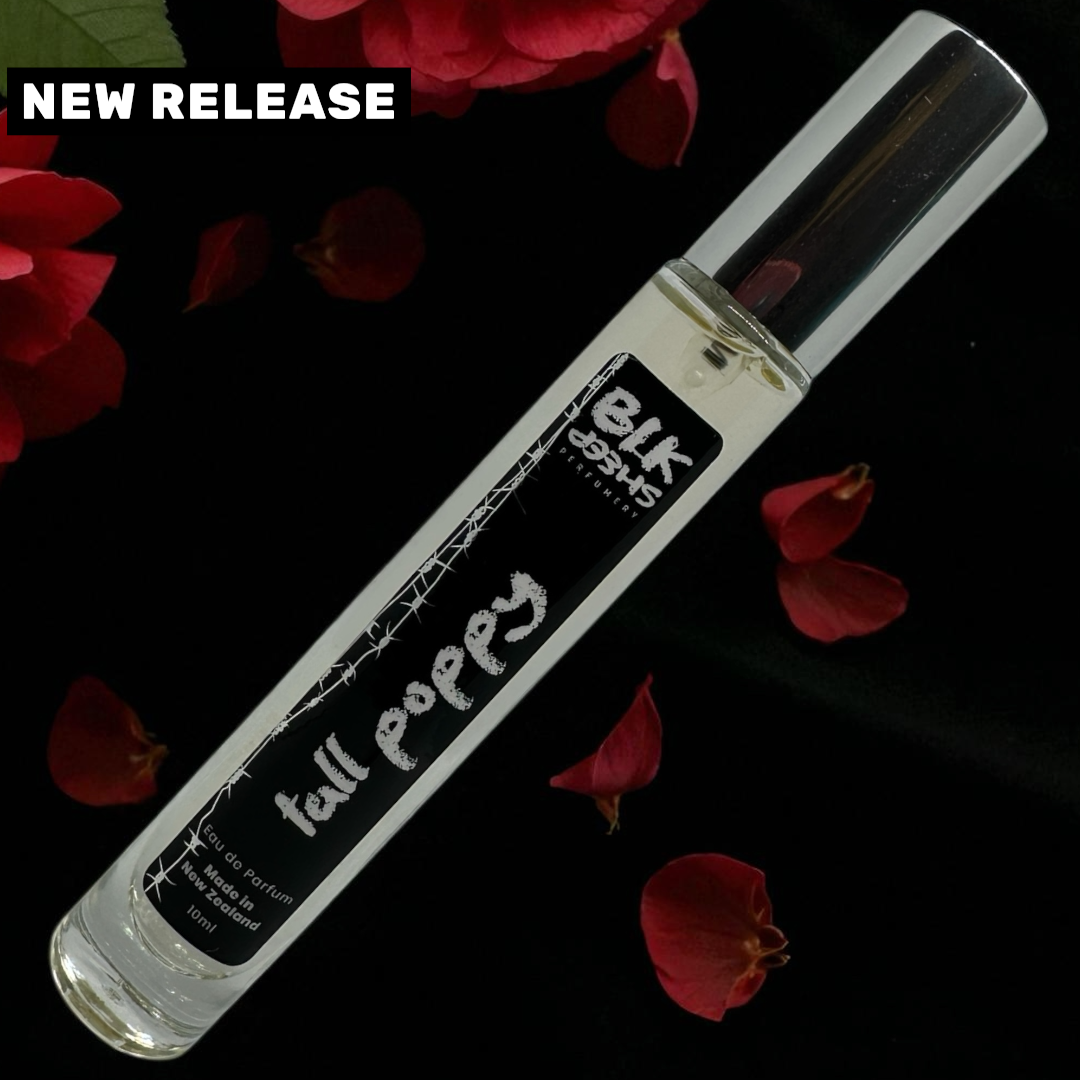 Tall popy rose perfume nz.
Niche eau de Parfum made in New Zealand